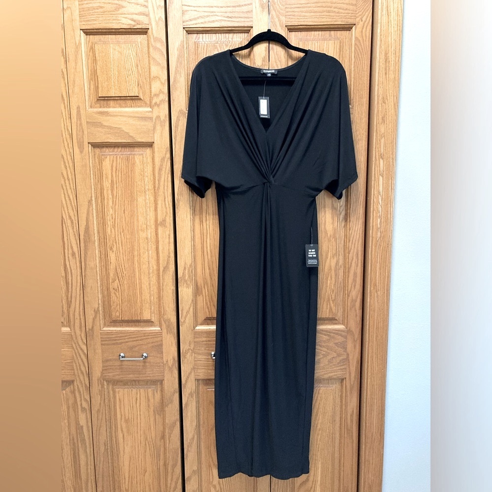 Express Black Petite Maxi Dress, Size Medium